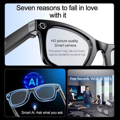 GUHUAVMI W610 AI Smart Glasses 2026 | 8MP Dual Camera, ChatGPT 4.0, Bluetooth, Voice Translation