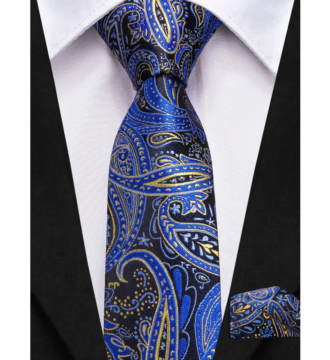 Hi-Tie Boy Silk Tie For Children Navy Blue Plaid Luxury Designer Handky Child Necktie 120CM Long 6CM Wide Fashion Student Tie