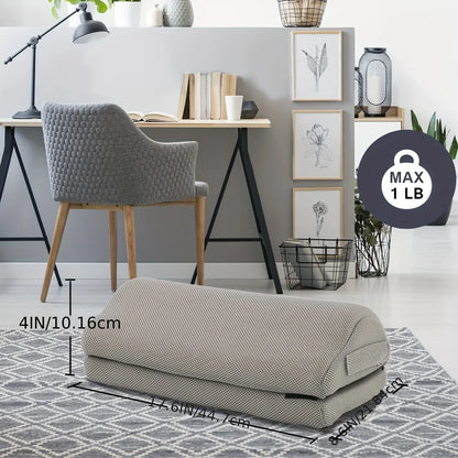 Footrest, footstool under the workbench, footstool with washable cover