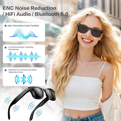 GUHUAVMI W610 AI Smart Glasses 2026 | 8MP Dual Camera, ChatGPT 4.0, Bluetooth, Voice Translation