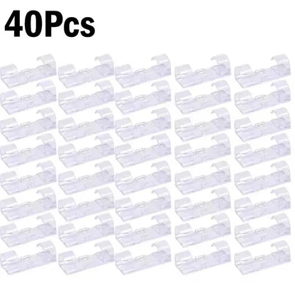 Cable Clips Organizer Drop Wire Holder Cord Management Self-Adhesive Cable Manager Fixed Clamp Wire Winder For Home Office Car