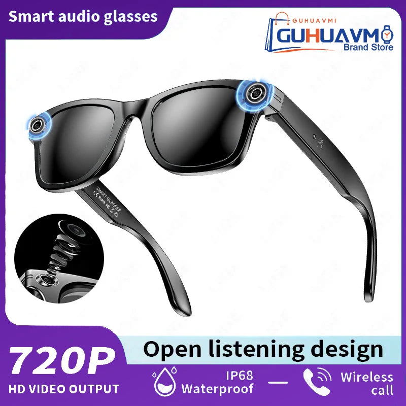 GUHUAVMI AI Smart Glasses W610 | 8MP Camera, ChatGPT 4.0, Bluetooth, 100+ Languages