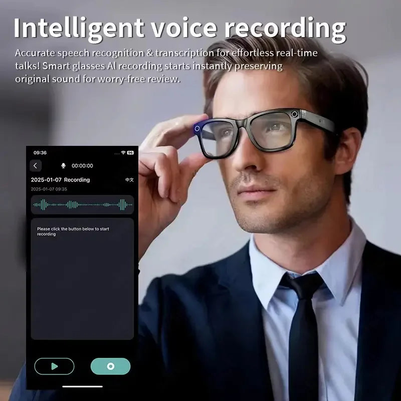 GUHUAVMI AI Smart Glasses W610 | 8MP Camera, ChatGPT 4.0, Bluetooth, 100+ Languages
