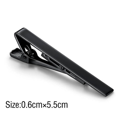 Tie Clip Necktie Accessories Fashion Style Ties for Men Metal Tone Simple Bar Clasp Practical Clasp Tie Pin for Mens Collar Clip