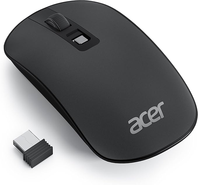 acer Computer Mouse Wireless, 2.4G Slim USB Wireless Mice with USB Receiver, Small Sized Hands, 800/1200/1600 Adjustable DPI Optical Laptop Mouse with 4 Buttons, Portable for Laptop, Desktop, PC | Mice - TrueDesk