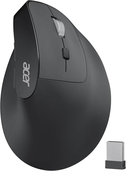 acer Ergonomic Mouse Wireless, Adjustable DPI Vertical Mouse 1000/1200/1600 with 6 Buttons, Rechargeable Ergo Mice, Medium to Large Sized Hands, 2.4GHz USB Receiver for Computer, Laptop, PC | Mice - TrueDesk
