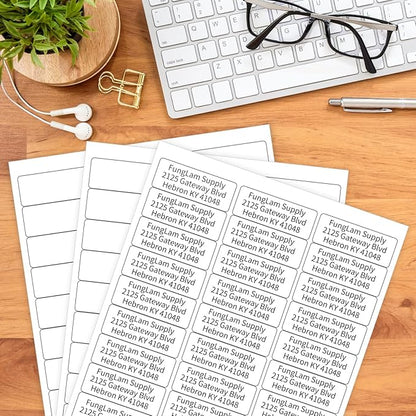Address Labels for Inkjet Printers 1" x 2 - 5/8", Pack of 3000 Labels | Address Labels - TrueDesk