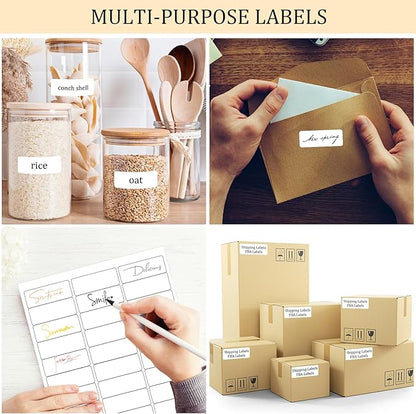 Address Labels for Inkjet Printers 1" x 2 - 5/8", Pack of 3000 Labels | Address Labels - TrueDesk