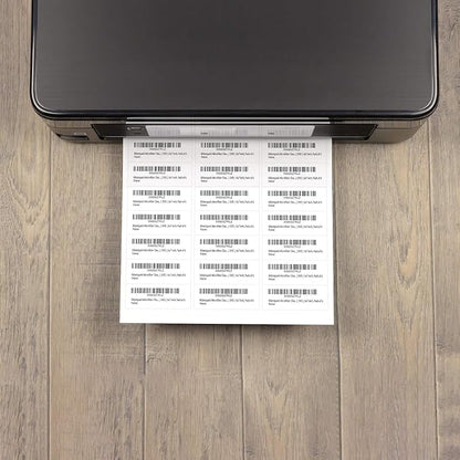 Address Labels for Printer 750 Labels - 1" x 2 - 5/8", Mailing, Storage & Pantry Organization, Laser/Inkjet Compatible, 30 Per Page, 25 Sheets | Laser Inkjet Printer Labels - TrueDesk