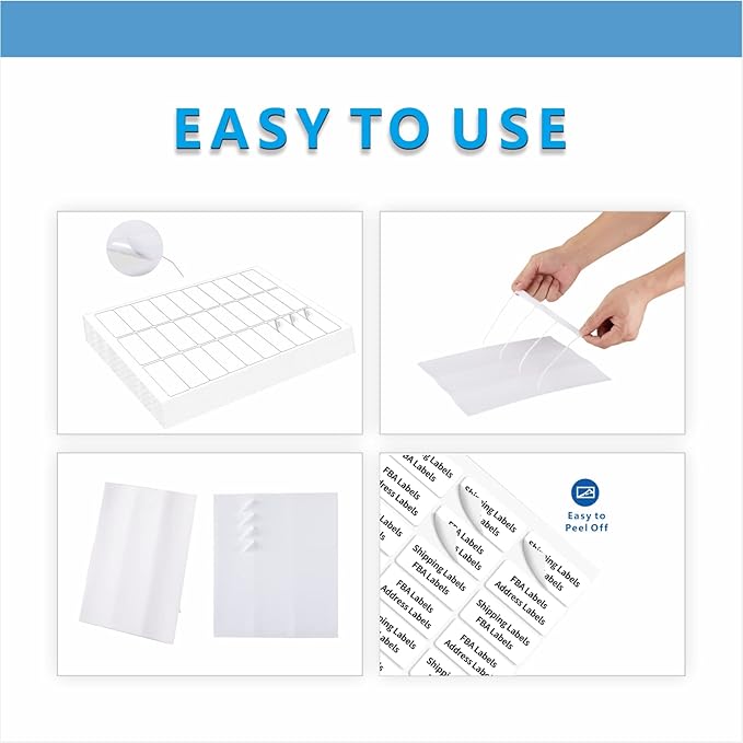 Address Labels, JIQEZNL Premium 1" x 2 - 5/8" Mailing Labels for Envelopes, 900 Address Label Sticker Paper for Laser/Ink Jet Printer, White Blank Printable Sticker Labels 30 Per Sheet 8.5"×11" | Address Labels - TrueDesk