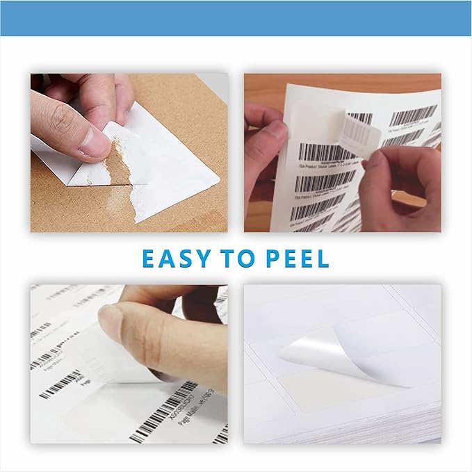 Address Labels, JIQEZNL Premium 1" x 2 - 5/8" Mailing Labels for Envelopes, 900 Address Label Sticker Paper for Laser/Ink Jet Printer, White Blank Printable Sticker Labels 30 Per Sheet 8.5"×11" | Address Labels - TrueDesk