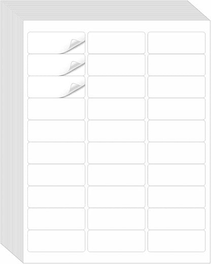 Address Labels, JIQEZNL Premium 1" x 2 - 5/8" Mailing Labels for Envelopes, 900 Address Label Sticker Paper for Laser/Ink Jet Printer, White Blank Printable Sticker Labels 30 Per Sheet 8.5"×11" | Address Labels - TrueDesk