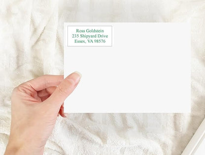 ALLIANCE BUSINESS PRODUCTS Return Address Labels Personalized, Address Labels for Envelopes, 300 Labels On Sheets (White) - 21 Colors, 2 5/8" x 1" - 300 Count | Address Labels - TrueDesk
