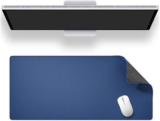 ALOANES Dark Blue Waterproof Mouse Pad XL,11.81"x27.56"x0.12' | Mouse Pads - TrueDesk
