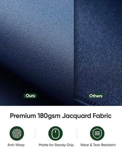 ALOANES Dark Blue Waterproof Mouse Pad XL,11.81"x27.56"x0.12' | Mouse Pads - TrueDesk