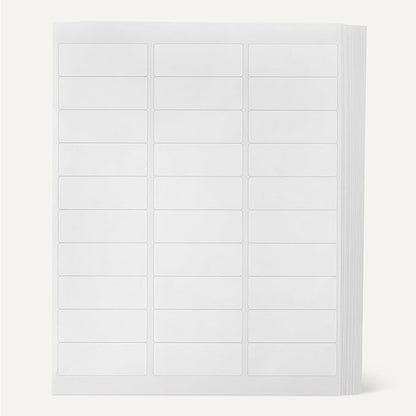 Amazon Basics Printable Address Labels, White, 1" x 2 - 5/8", 3000 Blank Mailing Labels | Address Labels - TrueDesk