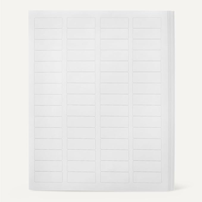 Amazon Basics Printable Address Labels, White, 2/3" x 1 - 3/4", 3000 Blank Mailing Labels | Address Labels - TrueDesk