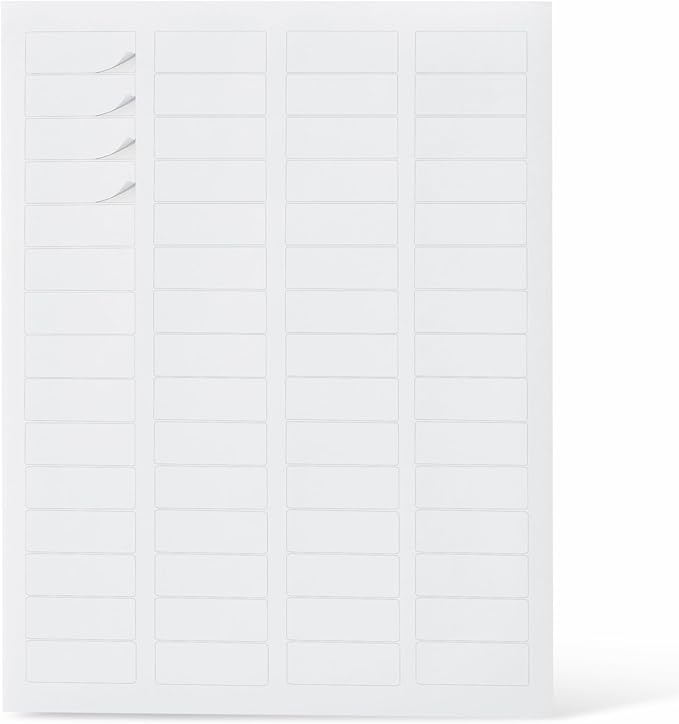 Amazon Basics Printable Address Labels, White, 2/3" x 1 - 3/4", 3000 Blank Mailing Labels | Address Labels - TrueDesk