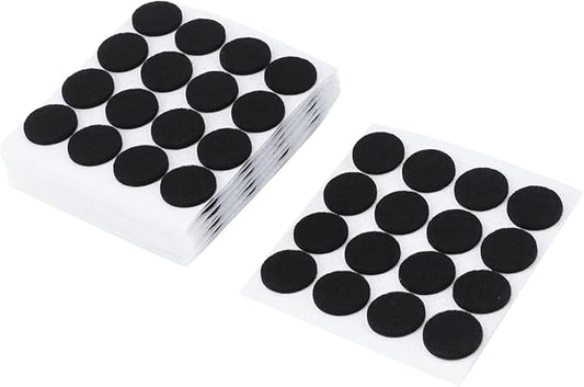 Antrader 0.7 Inch Self - Stick Furniture Round Felt Pads Wood Floor Protectors – Protect Your Hard Floors from Furniture Scratches Black 160 Pack | Furniture Pads - TrueDesk