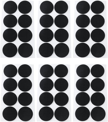 Antrader 1.5 Inch Self - Stick Furniture Round Felt Pads Wood Floor Protectors – Protect Your Hard Floors from Furniture Scratches, Pack of 48, Black | Furniture Pads - TrueDesk
