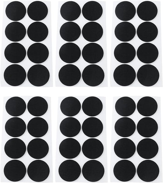 Antrader 1.5 Inch Self - Stick Furniture Round Felt Pads Wood Floor Protectors – Protect Your Hard Floors from Furniture Scratches, Pack of 48, Black | Furniture Pads - TrueDesk