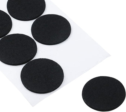Antrader 1.5 Inch Self - Stick Furniture Round Felt Pads Wood Floor Protectors – Protect Your Hard Floors from Furniture Scratches, Pack of 48, Black | Furniture Pads - TrueDesk