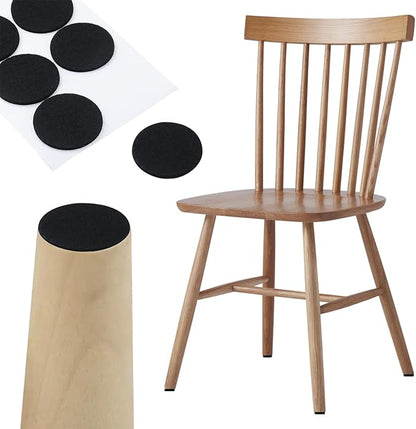 Antrader 1.5 Inch Self - Stick Furniture Round Felt Pads Wood Floor Protectors – Protect Your Hard Floors from Furniture Scratches, Pack of 48, Black | Furniture Pads - TrueDesk