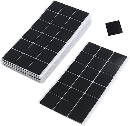 Antrader 180pcs 1" x 1" Self - Stick Square Furniture Felt Pads 2.5mm Thick Wood Floor Protectors – Protect Your Hard Floors from Furniture Scratches Black | Furniture Pads - TrueDesk