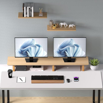 Aothia Large PU Leather Desk Pad Protector – Non - Slip Mouse Pad & Writing Mat for Office/Home, Waterproof, Easy to Clean (48" x 17", Pale Lavender White) | Mouse Pads - TrueDesk
