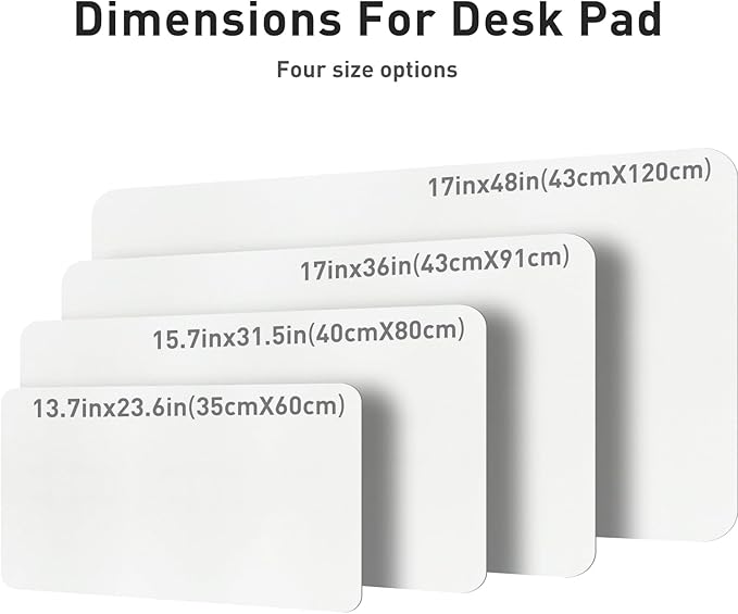Aothia Leather Desk Pad Protector, Mouse Pad, Office Desk Mat, Non - Slip PU Leather Desk Blotter, Laptop Desk Pad, Waterproof Desk Writing Pad for Office and Home (23.6" x 13.7", Off - White) | Mouse Pads - TrueDesk