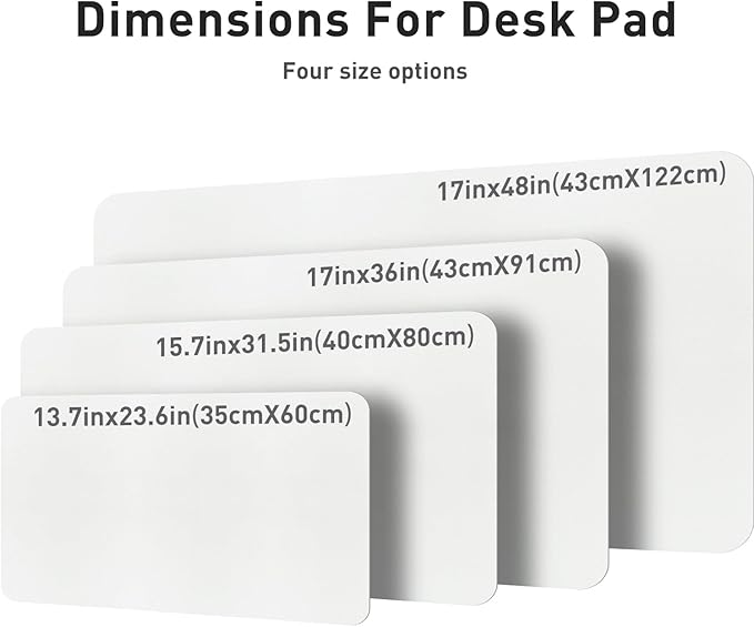 Aothia Leather Desk Pad Protector, Mouse Pad, Office Desk Mat, Non - Slip PU Leather Desk Blotter, Laptop Desk Pad, Waterproof Desk Writing Pad for Office and Home (Off - White,31.5" x 15.7") | Mouse Pads - TrueDesk