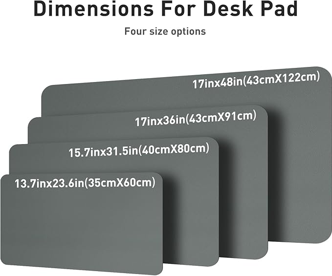 Aothia Leather Desk Pad Protector, Office Desk Mat, Large Mouse Pad, Non - Slip PU Leather Desk Blotter, Laptop Desk Pad, Waterproof Desk Writing Pad for Office and Home (Jungle Green, 31.5" x 15.7") | Mouse Pads - TrueDesk