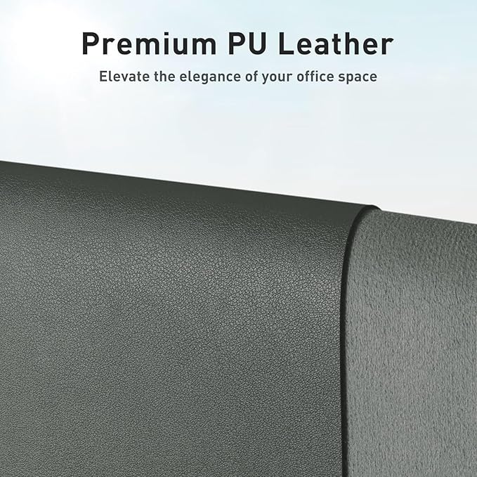 Aothia Leather Desk Pad Protector, Office Desk Mat, Large Mouse Pad, Non - Slip PU Leather Desk Blotter, Laptop Desk Pad, Waterproof Desk Writing Pad for Office and Home (Jungle Green, 31.5" x 15.7") | Mouse Pads - TrueDesk