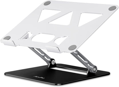 Aoviho Adjustable Laptop Stand for Desk,Portable Laptop Stand Holder and Riser,Foldable Aluminum Notebook Computer Stands for MacBook Air Pro HP Lenovo Dell Samsung, 10 - 15.6 inch (Silver - Gray - Black) | Stands - TrueDesk