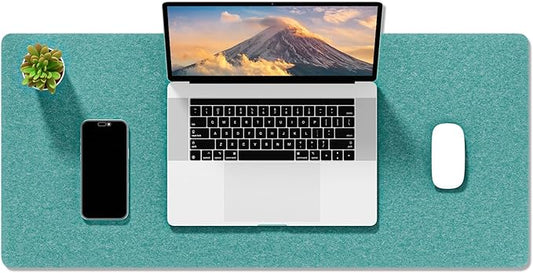 Auhoahsil Felt Desk Mat, Minimalist Large Mouse Pad XL 31.5 x 11.8 in, Desk Matt for Desktop, Keyboard, Laptop, Computer, Office, Work from Home, Gaming, Dark Green | Mouse Pads - TrueDesk