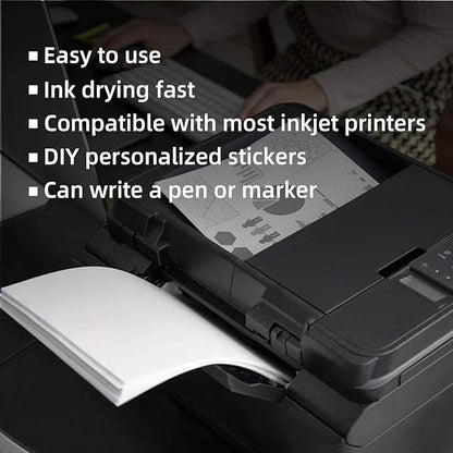 AveneMark 100 Sheets 600 Labels Shipping Address Labels, 6 up 3 - 1/3" x 4" Quick to Peel Stickers Paper for Laser & Inkjet Printers, Printable Mailing Labels Stickers (6 Labels per Page Sheet) | Laser Inkjet Printer Labels - TrueDesk