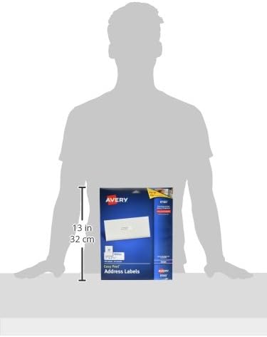 Avery Easy Peel Address Labels, Inkjet Printers, White, 1" x 2 - 5/8", Box of 750 Labels (08160) | Address Labels - TrueDesk