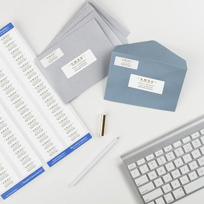 Avery Printable Return Address Labels with Sure Feed, 2/3" x 1 - 3/4", White, 1,500 Blank Mailing Labels (08195) | Address Labels - TrueDesk