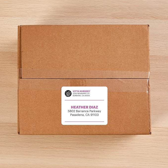Avery Printable TrueBlock Shipping Labels, 3.5" x 5", Sure Feed, White, 2 Pack, 200 Labels Total (5640) | Laser Inkjet Printer Labels - TrueDesk