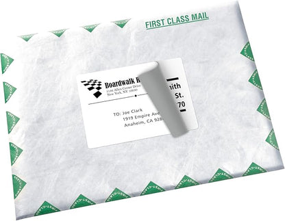 Avery Shipping Address Labels, Inkjet Printers, 100 Labels,3 - 1/2 x 5, Permanent Adhesive,White, 5 Packs (8168) | Laser Inkjet Printer Labels - TrueDesk