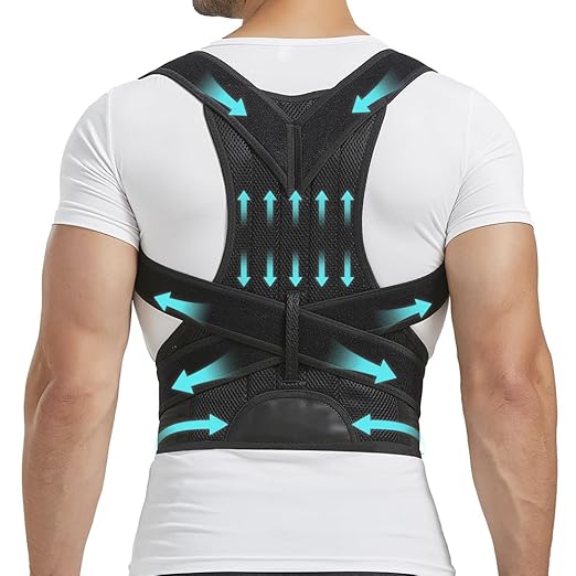 Back Brace Posture Corrector for Men and Women, Adjustable Back Brace for Back, Neck and Shoulder Pain Relief, Back Support for Scoliosis, Hunchback, Hump, Thoracic, Spine Corrector (XX - Large) | Back Braces - TrueDesk