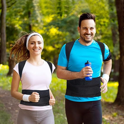Back Brace Posture Corrector for Women and Men, Back Braces for Upper and Lower Back Pain Relief, Adjustable and Fully Back Support Improve Posture and Lumbar Support(XXL, 43" - 49" Waist) | Back Braces - TrueDesk