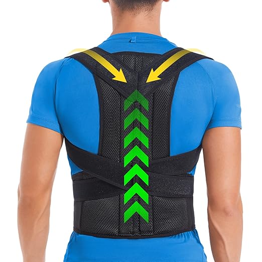 Back Brace Posture Corrector for Women and Men, Back Braces for Upper and Lower Back Pain Relief, Adjustable and Fully Back Support Improve Posture and Lumbar Support(L, 35.3" - 39.5" Waist) | Back Braces - TrueDesk