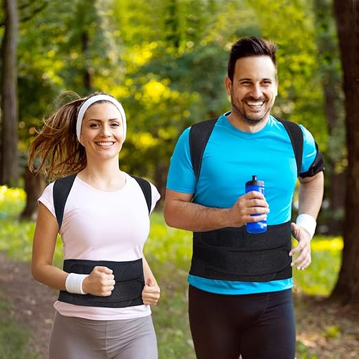 Back Brace Posture Corrector for Women and Men, Back Braces for Upper and Lower Back Pain Relief, Adjustable and Fully Back Support Improve Posture and Lumbar Support(XL, 39.5" - 43" Waist) | Back Braces - TrueDesk