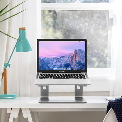 BESIGN LS03 Aluminum Laptop Stand, Ergonomic Detachable Computer Stand, Notebook Holder Compatible with Air, Pro, Dell, HP, Lenovo More 10 - 15.6" Laptops, Gray | Stands - TrueDesk
