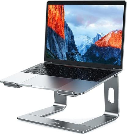 BESIGN LS03 Aluminum Laptop Stand, Ergonomic Detachable Computer Stand, Notebook Holder Compatible with Air, Pro, Dell, HP, Lenovo More 10 - 15.6" Laptops, Gray | Stands - TrueDesk