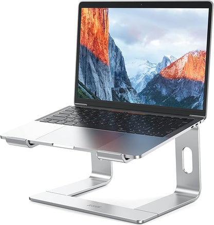 BESIGN LS03 Aluminum Laptop Stand, Ergonomic Detachable Computer Stand, Notebook Riser Compatible with Air, Pro, Dell, HP, Lenovo More 10 - 15.6" Laptops, Silver | Stands - TrueDesk