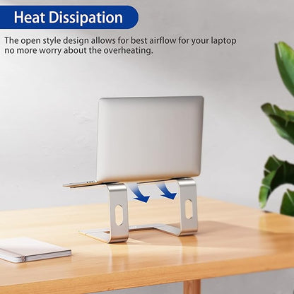 BESIGN LS03 Aluminum Laptop Stand, Ergonomic Detachable Computer Stand, Notebook Riser Compatible with Air, Pro, Dell, HP, Lenovo More 10 - 15.6" Laptops, Silver | Stands - TrueDesk
