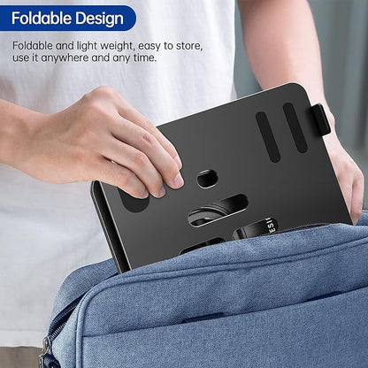 BESIGN LS11 Laptop Stand with 360° Rotating Base, Ergonomic Adjustable Notebook Riser, Foldable Computer Holder Compatible with 10 - 14" Laptops (Black) | Stands - TrueDesk