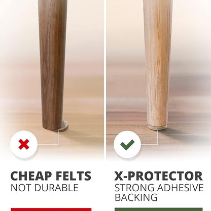 Best Felt Furniture Pads X - PROTECTOR - 48 Premium Chair Felt Pads Floor Protector for Furniture Feet Wood Hardwood Floors - Protect Your Hard Floors! (Beige) | Furniture Pads - TrueDesk